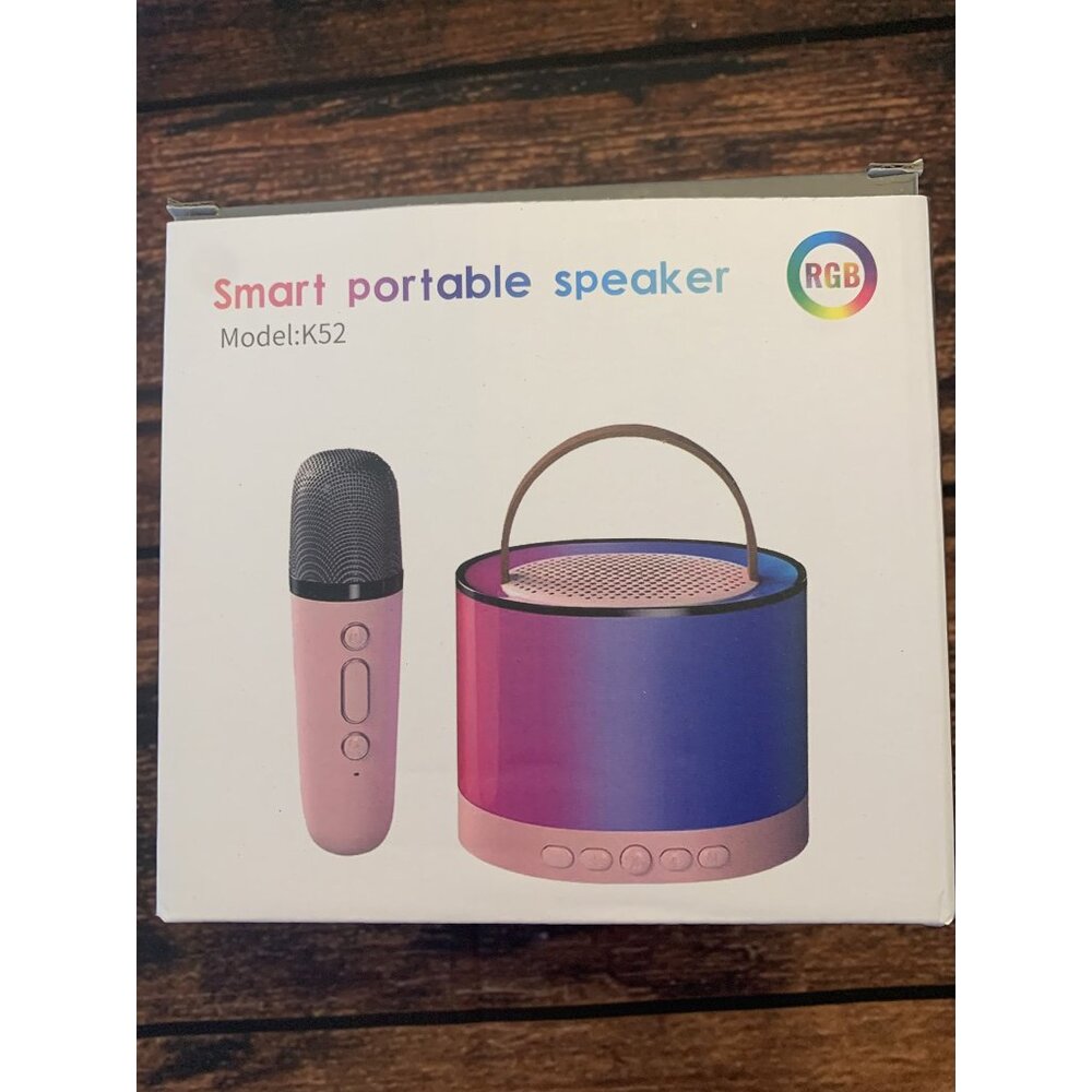 RGB Smart Portable Speaker & Microphone Set K52 With AUX/TF Input